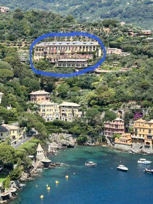 This is the hotel I walked to in Portofino, Italy from the harbor.  I couldn't have done that prior to the procedure!