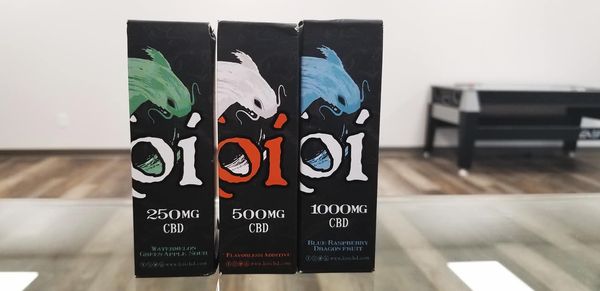 Koi CBD tinctures 1000mg, 500mg, and 250mg