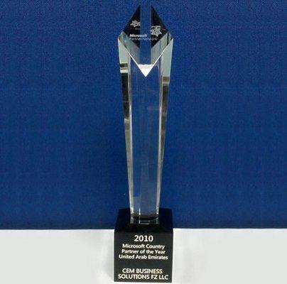 Microsoft County Partner of the year - 2010