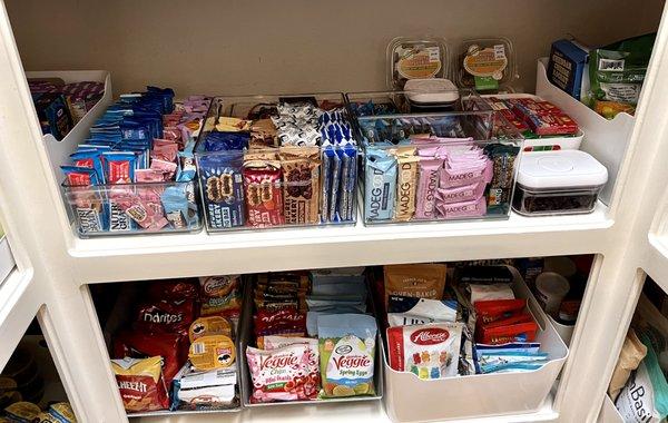 Pantry organizing