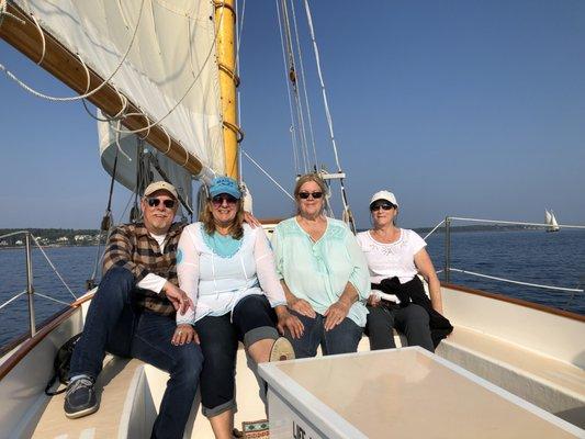 A perfect way to unwind and enjoy the sun, sea and sail. Fellow Travelers (Kev and Steph, Kathy and Sherri) really enjoyed this lovely sail.