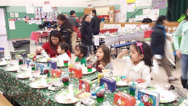 Christmas snack table