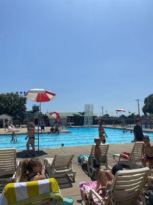 Large Pool and Diving board.