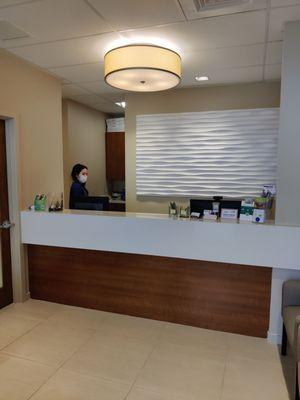 Interior... Reception desk