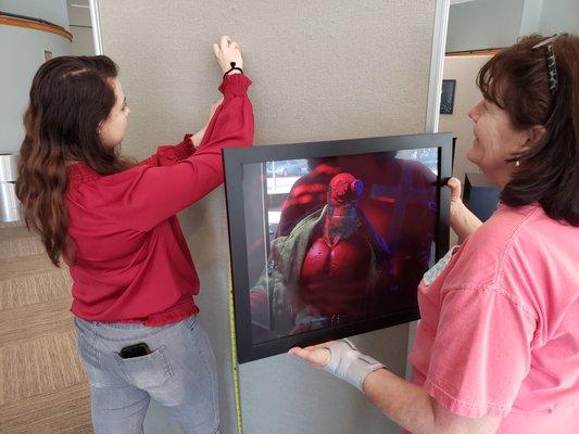 Spring intern Addison and Gallery manager Karen get another main gallery show together.