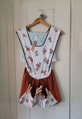 Apron with clothespins