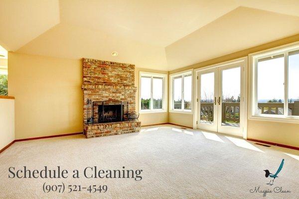 Schedule a carpet or window cleaning appointment today! We serve Wasilla, Palmer, Chugiak, Eagle River, Anchorage and Big Lake.