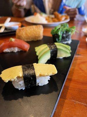 Close up: sushi sampler