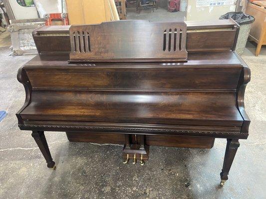 Another beautifully refinishes piano we are delivering for Hurley Piano Services.  We heard the customer LOVES it!