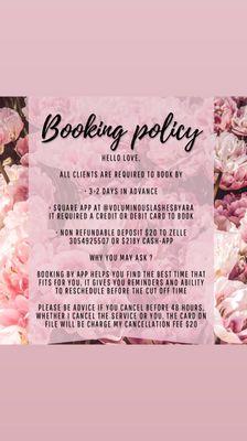 Booking process