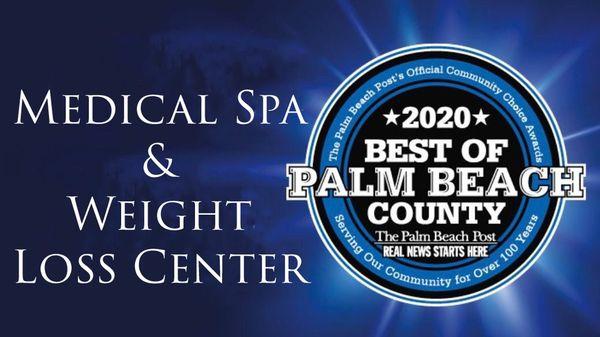 2020 Best Of Palm Beach County Medical Spa & Weight Loss Center.