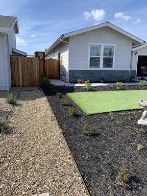 Landscaping project done