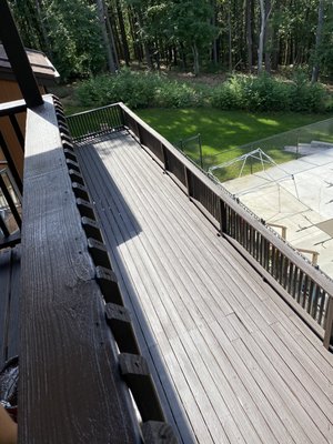 Deck refinish painting