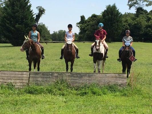 Some of our students during a Cross Country trip. We go to shows every year and will take trips almost every summer.