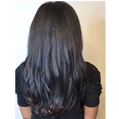 Itips hair extensions using relaxer straight 20" hair