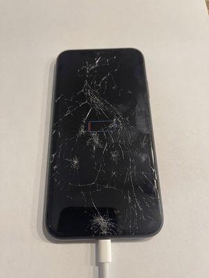 Crack screen iPhone