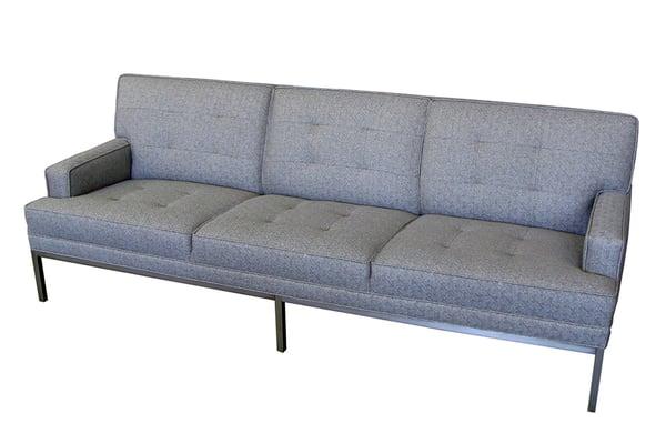 Mid-century sofa, custom made at out workroom.