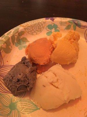 Black sesame - Thai tea - mango - durian !