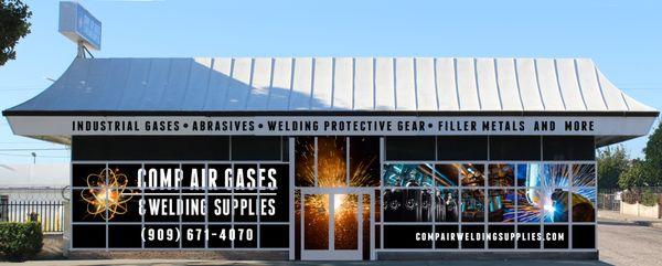 Comp Air Gases Storefront-
 806 E Holt Ave Pomona CA, 91767