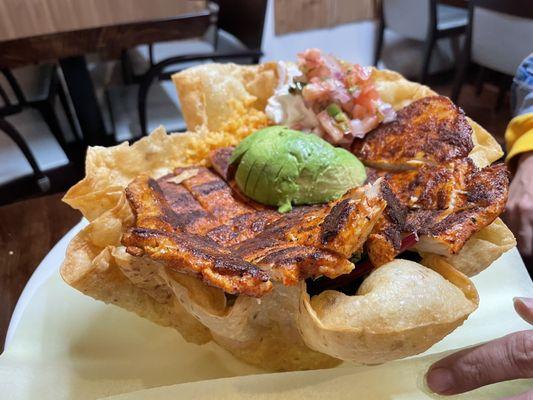 Chicken Tostada Bowl