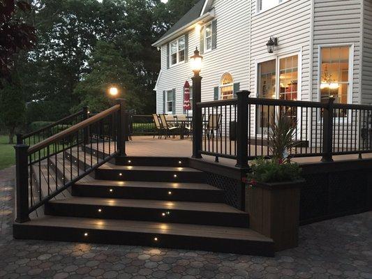 Planter box and deck lights