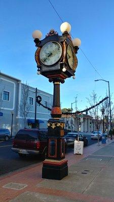 The Alibi Clock in downtown Vallejo, CA