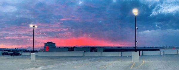 Crazy blood red sunset from Azusa.