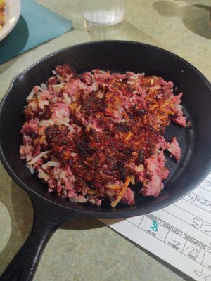 Corned beef hash.