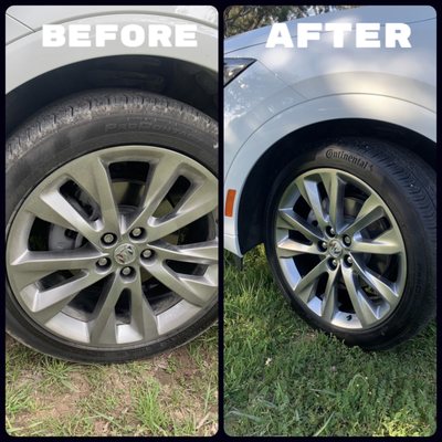 Wheel cleaning