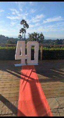 Light up marquee numbers