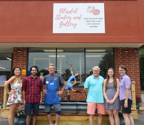 Our awesome team at Blissful Studios and Gallery!