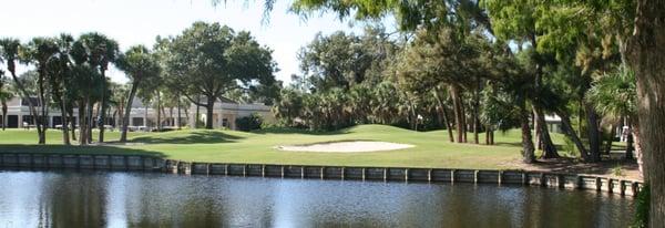 Approaching the 9th green.