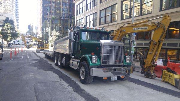 The famous "Big Green" on the job in Seattle