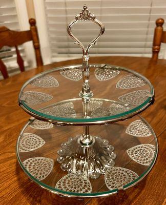 Tiered serving tray for $9.99!