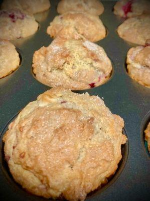 Raspberry White Chocolate Muffins