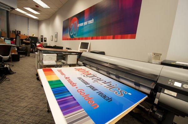 Large format printing.