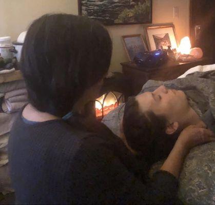 Ayurvedic Warm Oil Massage  Cranial Sacral Therapy Hot Stone Crystal Healing . Reiki