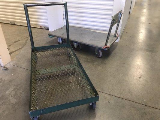 Unsteerable carts