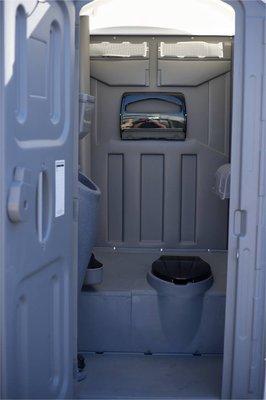 Deluxe restroom with sink.