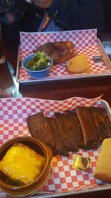 Ribs and mac and cheese