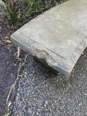 Broken bench