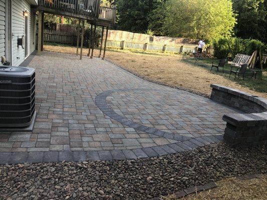 Completed patio