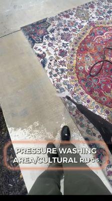 Pressure Wash Your Area Rugs