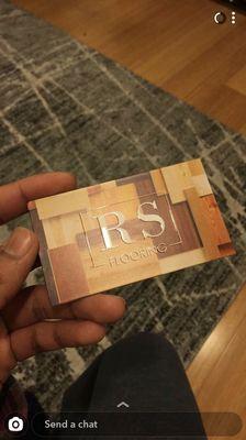 Flooring specialist business card