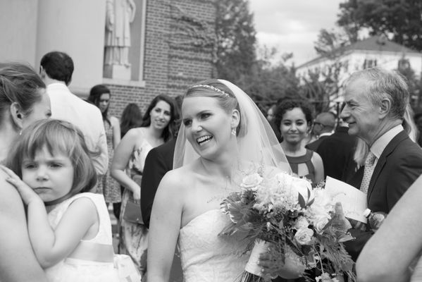 Bridal receiving line, Holy Cross Wedding