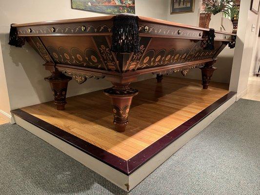 C.1880 WH GRIFFITH inlaid table