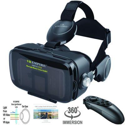 VR Headset, VR EMPIRE, virtual reality headset to enjoy the 360 degree full immersion virtual reality world...