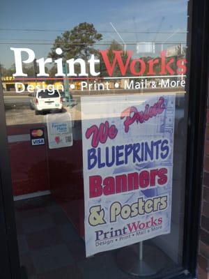 PrintWorks prints Blueprints, Posters and Window Graphics!