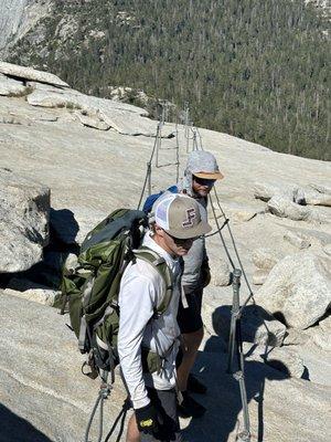 Top of Half Dome cables