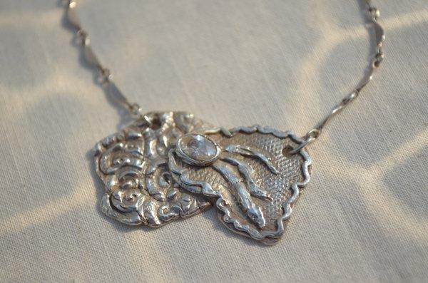 Silver Pendant made in our kiln.